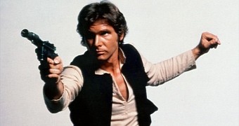 Han Solo, as played in the original “Star Wars” films by Harrison Ford
