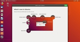 Welcome screen in Ubuntu 18.04 LTS