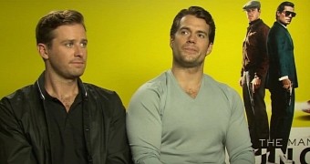 Armie Hammer and Henry Cavill promote "The Man from U.N.C.L.E."