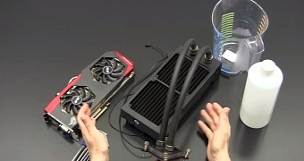 Here's a Guy Showing You How to Fit, Drain and Refill an EK Predator
Liquid Cooler on the GTX 980Ti