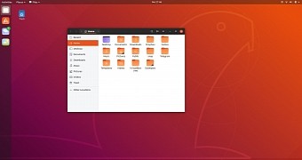 Ubuntu 18.10 with Yaru theme