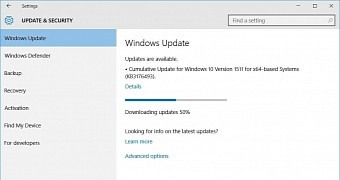 The update that's failing to install on some Windows 10 machines