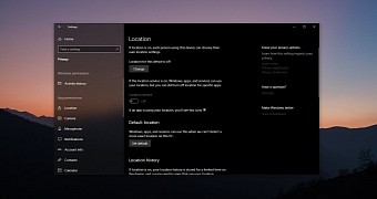 Setting up app permissions in Windows 10