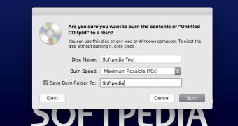 Burning CDs and DVDs from the Finder