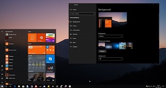 The dark theme in Windows 10