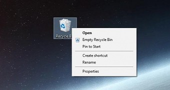 Recycle Bin icon on desktop