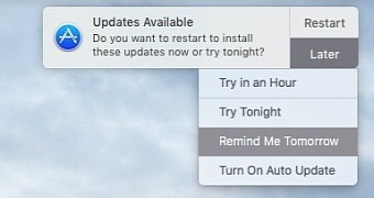 "Updates Available" notification on OS X El Capitan