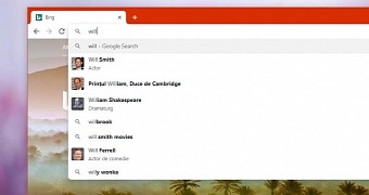 Search suggestions in Google Chrome