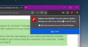 Extensions in Mozilla Firefox 67