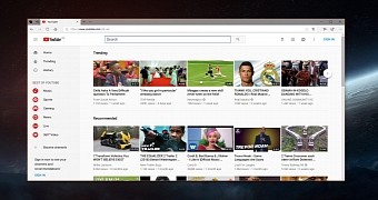 What the new YouTube looks like in Microsoft Edge