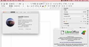 LibreOffice running on macOS Catalina