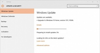 Windows 10 Threshold 2 in Windows Update