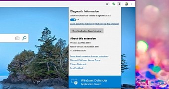 Windows Defender Application Guard extension in Google Chrome