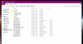 Windows 10 File Explorer with ribbon minimized