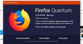 The issue affects the latest stable version of Firefox