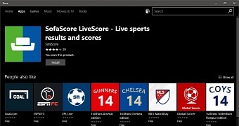 SofaScore also offers a Windows 10 app in the Store