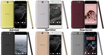 HTC One A9 (Aero) Press Renders Reveal Multiple Color Options, iPhone-like Design
