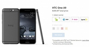 HTC One A9 Will Cost $100 ($500) More After November 7
