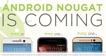 HTC announces smartphones to be upgraded to Android Nougat