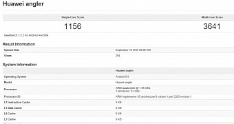 Huawei Angler benchmark results