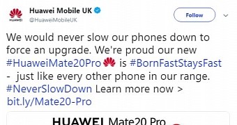 Huawei's tweet saved for eternity