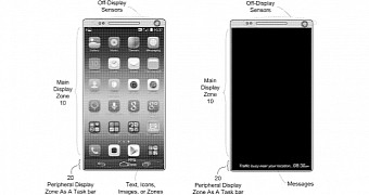 Huawei's peripheral display zone patent