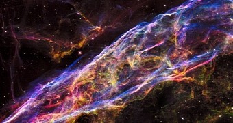 Small section of the Veil Nebula revealed in exquisite detail
