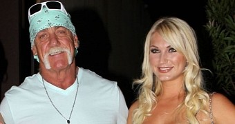 Hulk Hogan with daughter Brooke and his current wife