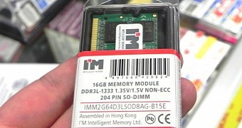 I'M Intelligent Memory Launches the World's First 16GB DDR3L SO-DIMM