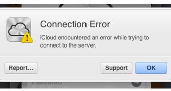 iCloud connection error
