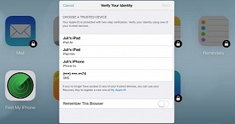 iCloud two-step verification
