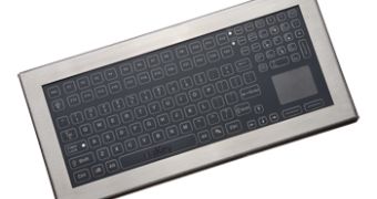 The iKey rugged keyboard comes with an integrated touchpad