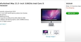 Refurbished iMac 21.5-inch 3.06GHz Intel Core i3