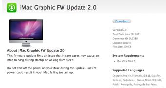 Apple shows availability of iMac Graphic FW Update 2.0