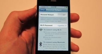 iPhone Personal Hotspot function