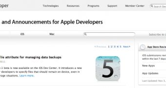 Apple notifies devs of new file attribute for managing data backups in iOS 5.0.1