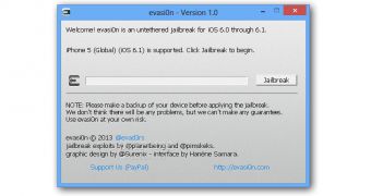 The evasi0n jailbreak tool is currently available for Windows, Linux and Mac platforms