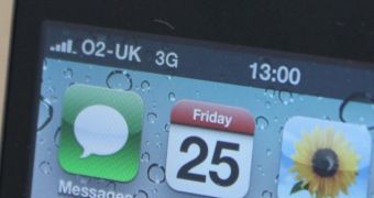 iPhone display close-up