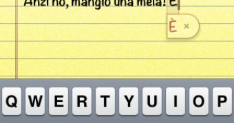 iOS 6 screenshot shows wrong Italian spelling