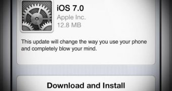 iOS 7 software update mockup