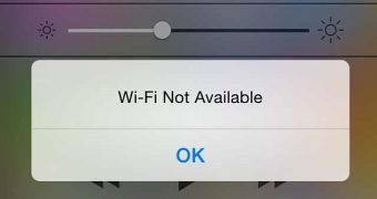 "WiFi not available" error