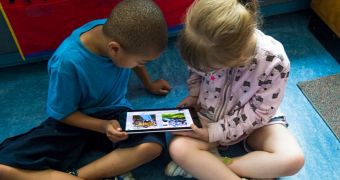 Kids using iPad