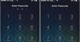 iOS 7 Beta 4 Passcode Lock screenshots