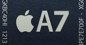 Apple A7 processor mockup