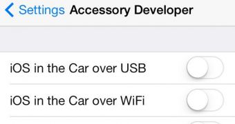 iOS 7’s internal Accessory Developer options