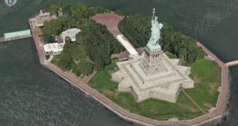 iOS Apple Maps - Statue of Liberty