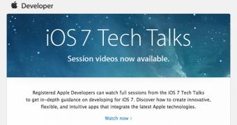 iOS 7 Tech Talk Videos banner