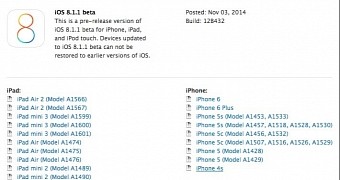 iOS 8.1.1 beta and Apple TV software beta on the iOS Dev Center