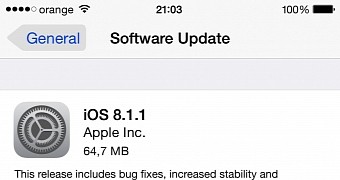 iOS 8.1.1 available for download OTA