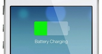iOS battery charging indicator